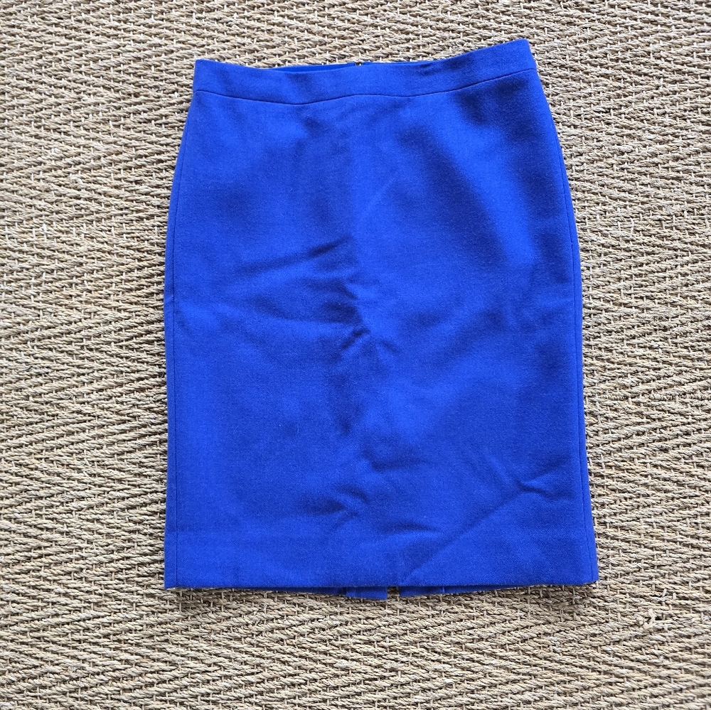 J. Crew Royal Blue Pencil Skirt